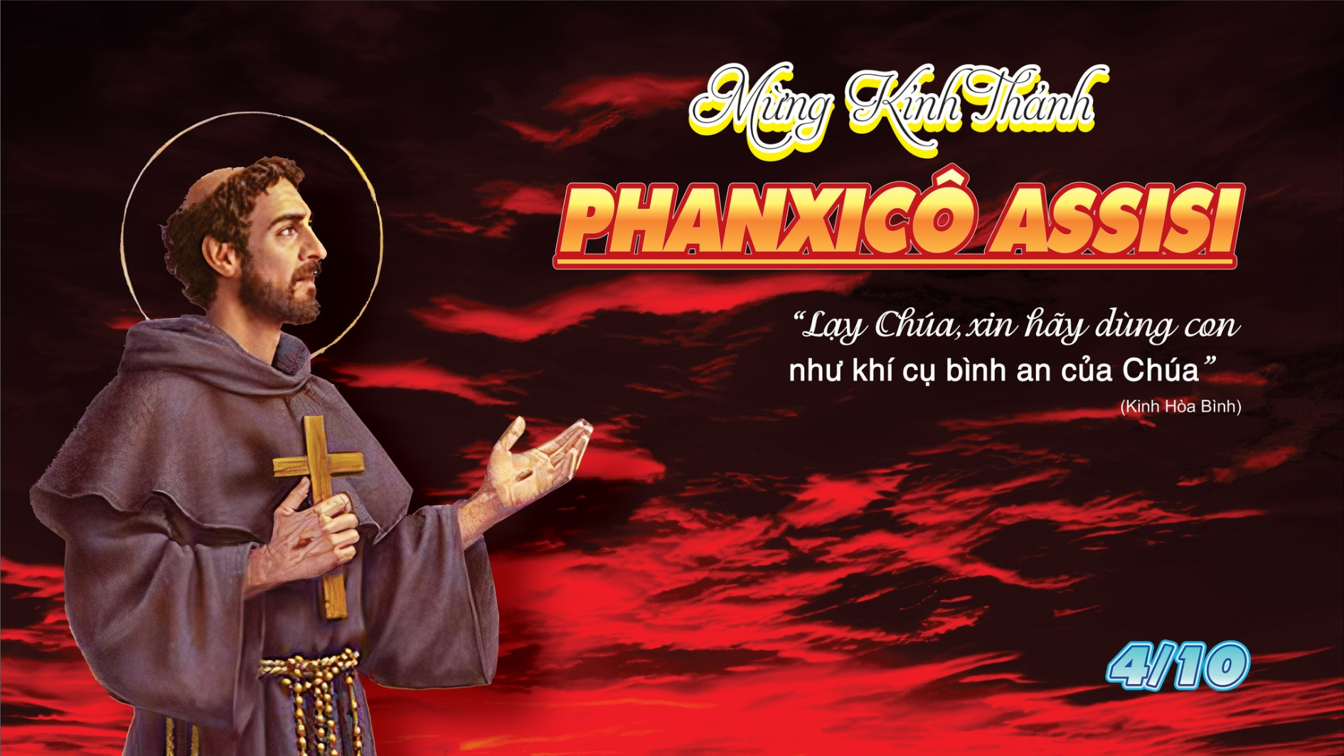 Ngày 04/10 - Thánh Phanxicô Assisi